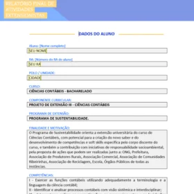 Guia de Projeto de Extensão Contabilidade pronto – modelo estruturado para aprovação rápida