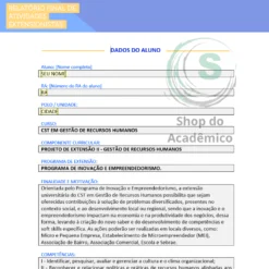 Template Completo para Projeto de Extensão II em Recursos Humanos