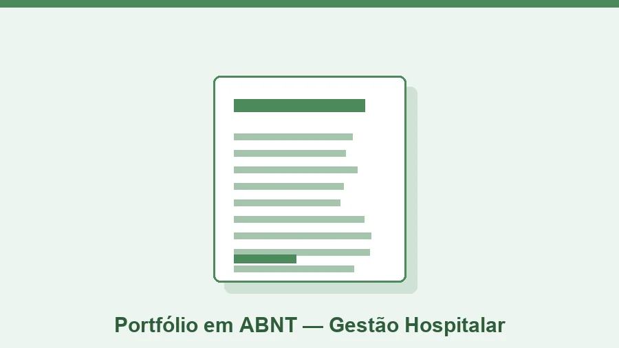 Projeto de Extensão II Gestão Hospitalar – Entrega Imediata