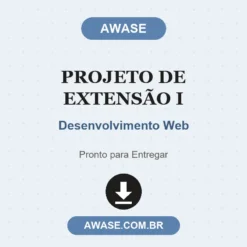 Projeto de Extensão I de Desenvolvimento Web pronto para download