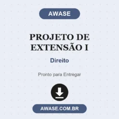 Projeto de Extensão I de Direito pronto para download