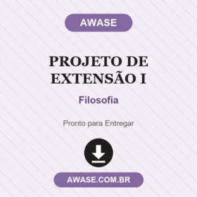 Projeto de Extensão I Filosofia