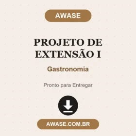 Projeto de Extensão I Gastronomia