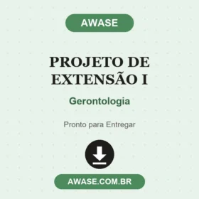 Projeto de Extensão I Gerontologia