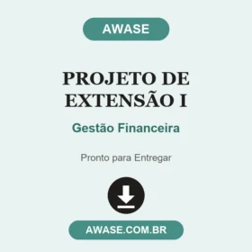 Projeto de Extensão I Gestão Financeira