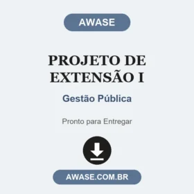 Projeto de Extensão I Gestão Pública