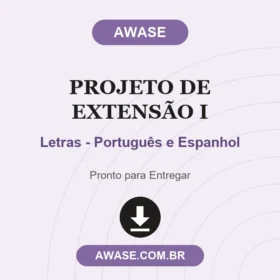 Projeto de Extensão I Letras - Português e Espanhol