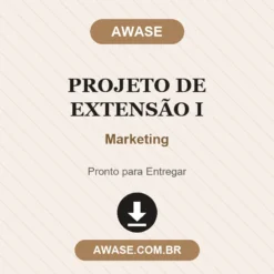 Projeto de Extensão I de Marketing pronto para download