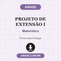 Projeto de Extensão I de Matemática pronto para download