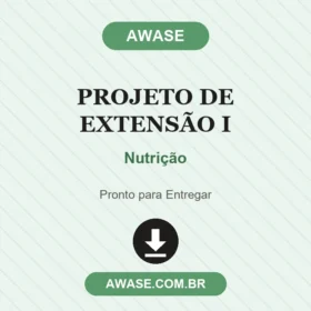 Projeto de Extensão I Nutrição