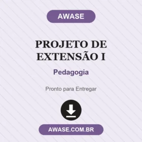 Projeto de Extensão I Pedagogia