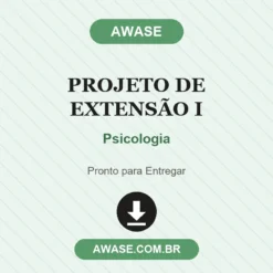 Projeto de Extensão I de Psicologia pronto para download