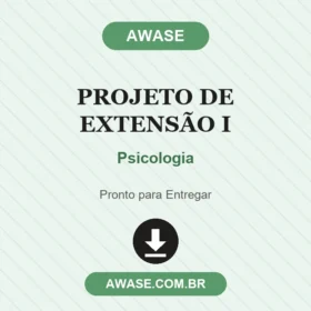 Projeto de Extensão I Psicologia