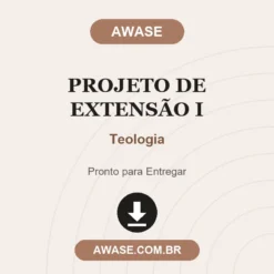 Projeto de Extensão I de Teologia pronto para download